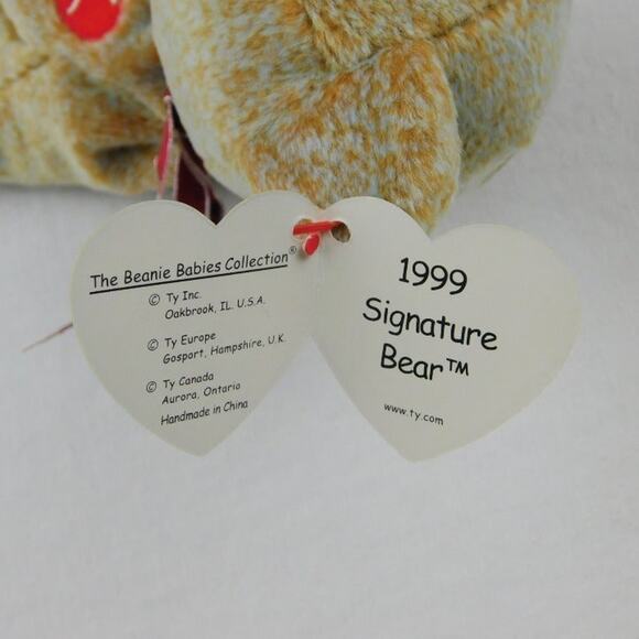 TY 1999 Beanie Babies Signature Bear Lot of 2 - Picture 4 of 7
